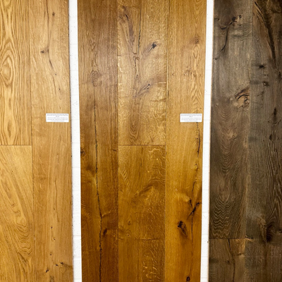 Boston Engineered Real Wood Oak Brushed, Nutmeg Reactive Stain with Sunken Filler